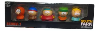 Colección X 5 Figuras Pequeñas South Park En Caja 6 Cms