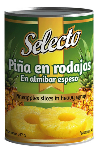 Piña En Rodajas Selecto 567g - g a $26