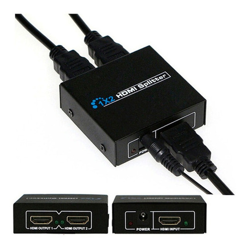 Splitter Hdmi Duplicador De Pantalla 2 Salidas