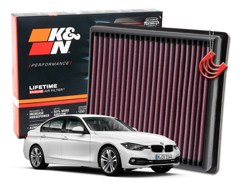 Filtro De Ar Inbox K&n Ken 33-2990 Bmw 328i Turbo Serie 2017