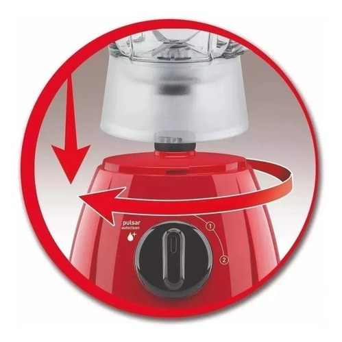 Licuadora Moulinex Lm270558ar, Optimix Plus Roja 550w 2 Lts