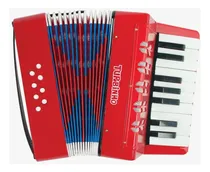 Comprar Acordeon Sanfona Turbinho Vermelho 17 Teclas 8 Baixos