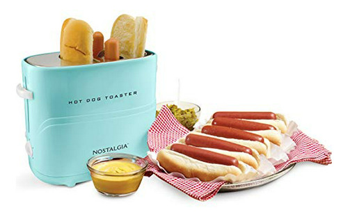 Nostalgia Pop-up 2 Tostadora Para Hot Dog Y Panecillos Con M