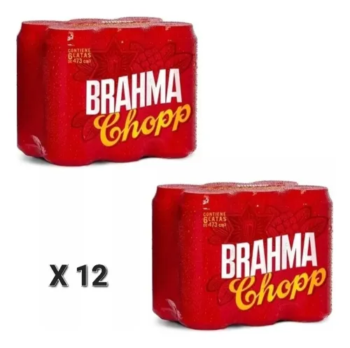 Cerveza Brahma Chopp Lata X 473ml