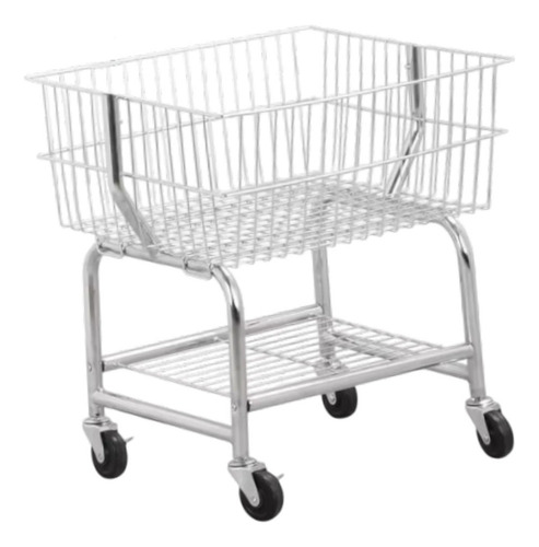 Cesta De Lavandería Enrollable Sobre Ruedas, Canasta De