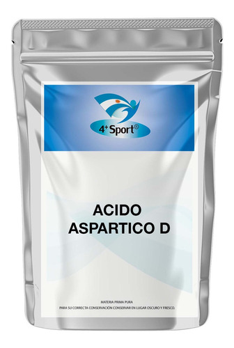 Acido D Aspártico 500 Gr 4+