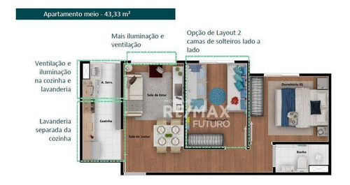 Imagem 16 de 30 de Apartamento Com 2 Dormitórios À Venda, 42 M² Por R$ 188.000 - Lançamento Viva Barra Funda - São Paulo/sp - Ap0040