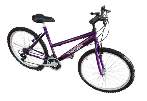 Bicicleta femenina ExoBikes Vintage R26 frenos v-brakes color violeta con pie de apoyo  