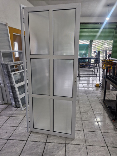 Porta Balcão 2 Fls C/ Tela Mosquiteiro E Porta Giro Francesa Branco