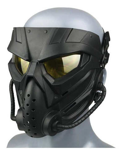 Imagen 8 de 12 de Máscaras Faciales Completas Juego De Caza Amarillo Negro