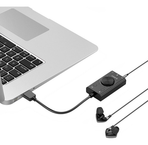 Imagen 4 de 6 de Adaptador De Auriculares Con Tarjeta De Sonido Trs/trrs Y Co
