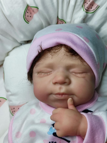 Bebé Reborn Original Silicona Solida Blandito 45cm Saly Doll