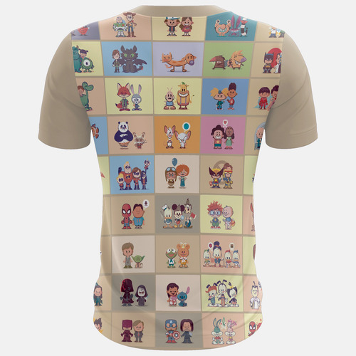 Playera Sublimada Personajes Disney