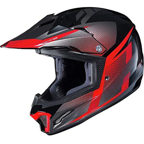 Casco De Moto Talla S, Color Negro-rojo, Hjc Helmets