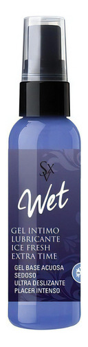 
Wet Gel Íntimo Lubricante Ice Fresh Extra Time, Retardante Sin Sabor