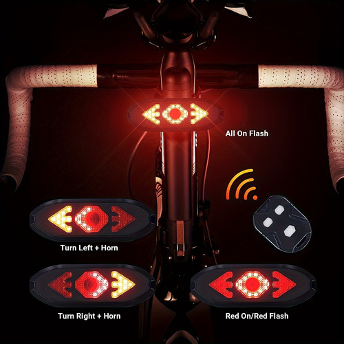 Luz Trasera Led Para Bicicleta Recargable Por Usb