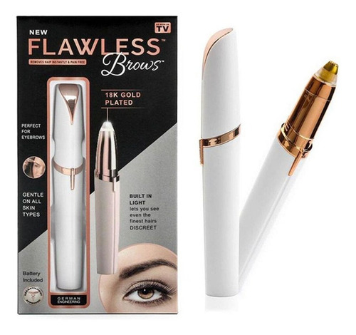 Conjunto 10 Depilador Caneta Indolor Sobrancelha-pilha Cor Branco