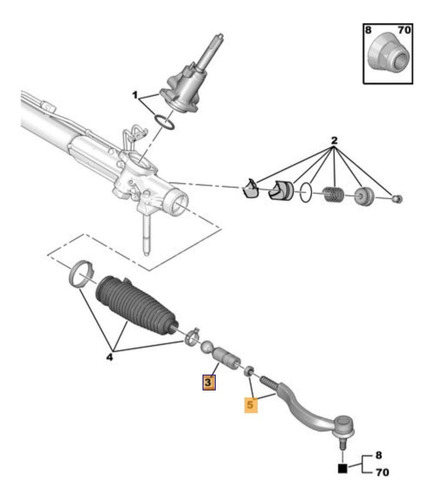 Kit Rotulas Y Terminales Peugeot 407 (4 Piezas)