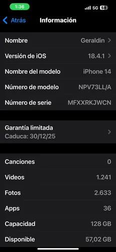 Apple iPhone 14 128 Gb Color Red (Usado)