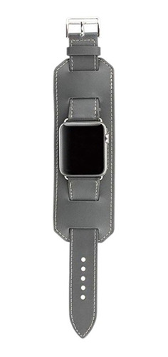 Correa Cuff De Piel Compatible Para Apple Watch S12345