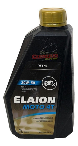 Aceite 4t Ypf/elaion 20w50 Mineral Litro