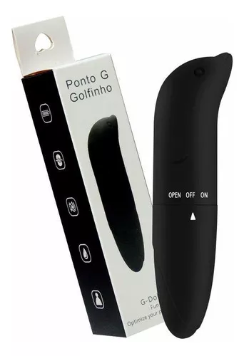 Vibrador Ponto G Formato Golfinho Toque Aveludado Cor Preto Mercadolivre 8048