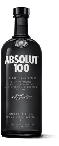Vodka Absolut 100 Proof 50° X 1000 Ml - Importado Suecia