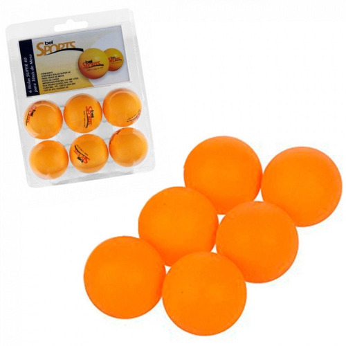 Kit Com 6 Bolinhas De Tenis De Mesa Ping Pong