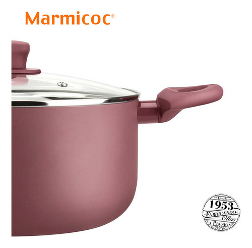 Marmicoc Spring Granate Olla 20 Cm Aluminio Forjado Color Rosa