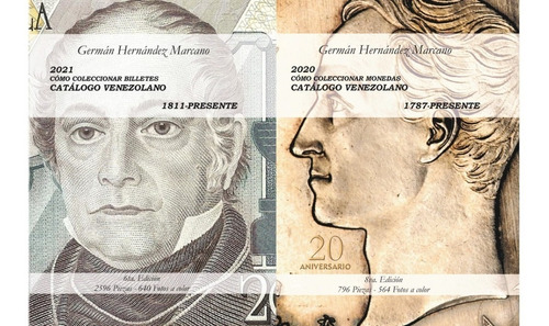 Pack Libros 2020/2021 Monedas Y Billetes Catálogo Venezuela