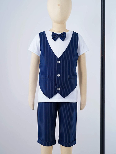Conjunto De Pantalones Cortos Para Bebés Y Niños, Camisa Inf