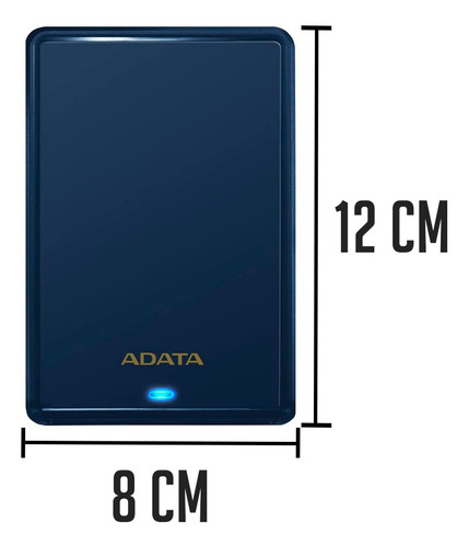 Disco Duro Externo Adata Ahv620s-2tu3 2tb, 2pul, Azul