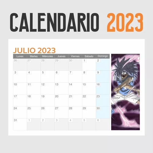 Calendario 2023 Naruto - Animeras - $ 2.958,69