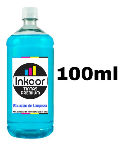 Solução Limpeza Compativel C/ Cabeça De Impressão C/ 100ml Solução De Limpeza
