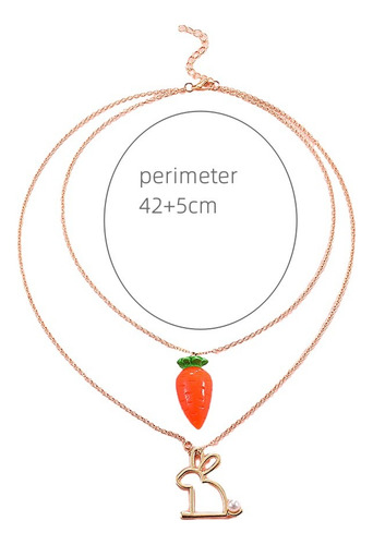 Collar M New Radish Para Mujer Con Un Sentido Único, Doble C