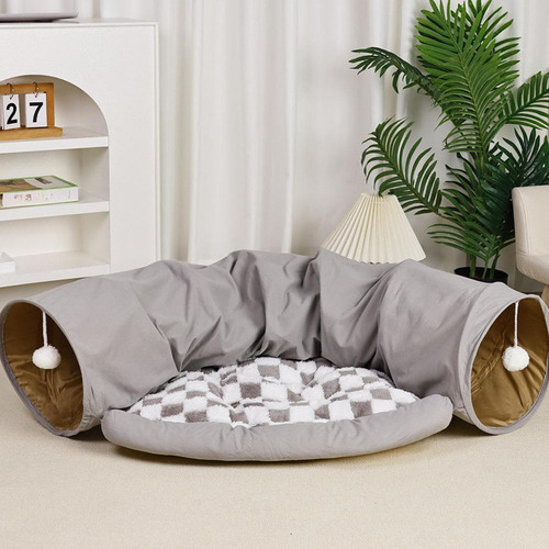Winter Warm Cat Tunnel Bed And Playing Toys Winter Warm Cat