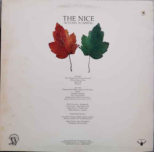The Nice (keith Emerson)-autumn To Spring-lp Import. Zerado! (Usado)