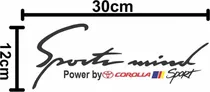 Comprar Sticker Calcomanía Para Auto Sport Mind  Corolla Sport