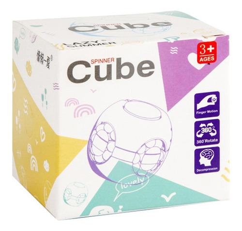 Cubo De Frijol Mágico Giratorio Juguetes Antiestrés Para Ado