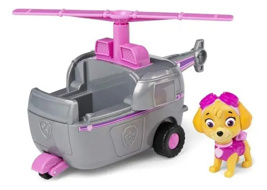 Paw Patrol Vehículo Con Personaje 16 Cm Color Skye