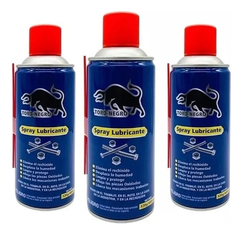 3 Uds Lubricante Limpiador Quita Oxido Tipo W40