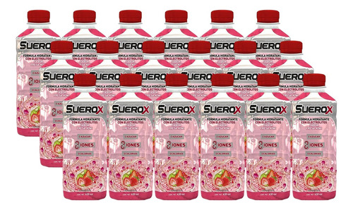 Bebida Rehidratante Suerox Fresa Kiwi 18 Pzs De 630 Ml C/u