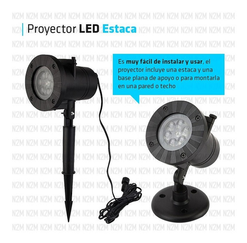 Laser Led Proyector Jardin 6 Fotos Navidad Fiestas Premium