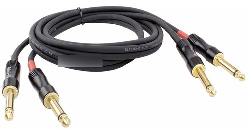 Cable P Instrumentos Plug Doble 1/4 A Doble 1/4 Mono 1,5 Mt