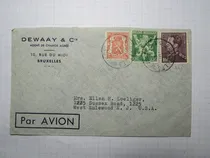 Comprar Belgica 1946 Exelente Sobre A Usa H