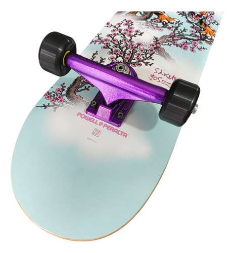Patineta Profesional Completa. Powell Peralta 8.0 Pulgadas Negro Amarillo