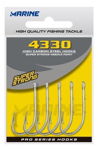 Anzol Marine Sports 4330 High Super Strong 8 - 50 Unidades