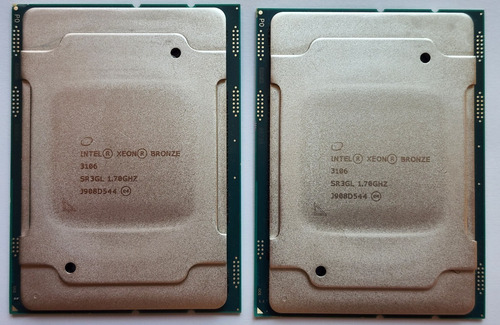 Lote 2 X Cpu Xeon Bronce 3106 Octacore 1.70 Ghz Fclga3647