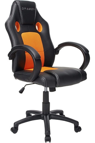 Silla Gamer Ergonómica Dragón Modelo Shenron/ Negro Co /vc Material del tapizado Cuero sintético