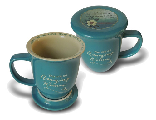 Abbey Gift Amazing Woman Juego De Taza Y Posavasos De 4 1/2